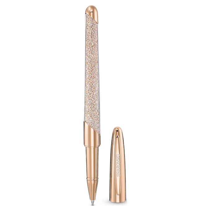 Crystalline Rollerball Pen Rose Gold Tone, Rose Gold-Tone Plated Crystalline Rollerball Pen Rose Gold Tone, Rose Gold-Tone Plated