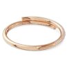 Dextera Bangle Magnetic Closure, White, Rose Gold-Tone Plated Dextera Bangle Magnetic Closure, White, Rose Gold-Tone Plated