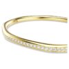 Dextera Bangle Octagon Shape, Round Cut, White, Gold-Tone Plated Dextera Bangle Octagon Shape, Round Cut, White, Gold-Tone Plated