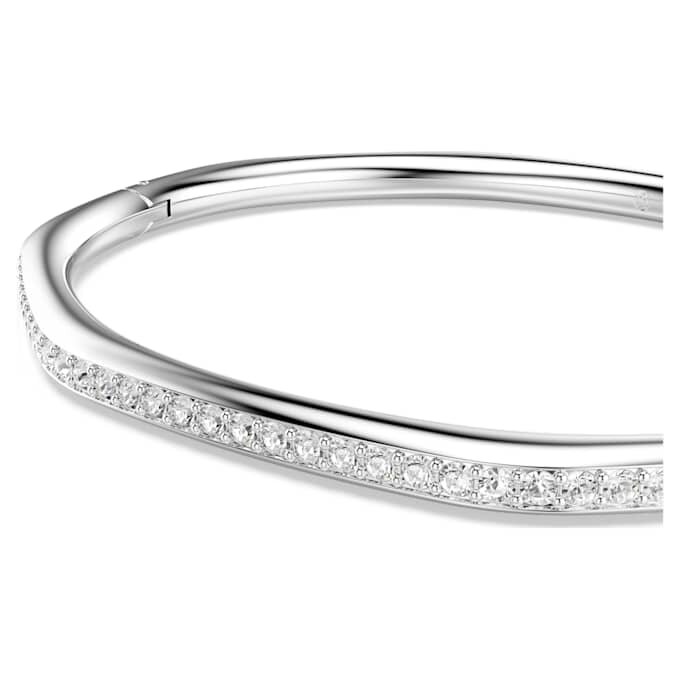 Dextera Bangle Octagon Shape, Round Cut, White, Rhodium Plated Dextera Bangle Octagon Shape, Round Cut, White, Rhodium Plated