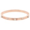 Dextera Bangle Pavé, White, Rose Gold-Tone Plated Dextera Bangle Pavé, White, Rose Gold-Tone Plated