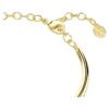 Dextera Bangle Round Cut, White, Gold-Tone Plated