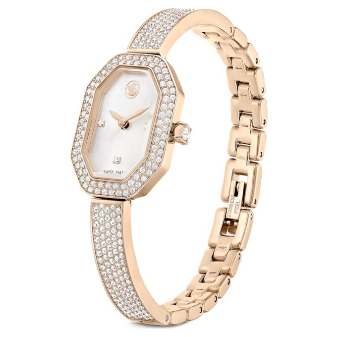 Dextera Bangle Watch Swiss Made, Metal Bracelet, Gold Tone, Champagne Gold-Tone Finish Dextera Bangle Watch Swiss Made, Metal Bracelet, Gold Tone, Champagne Gold-Tone Finish