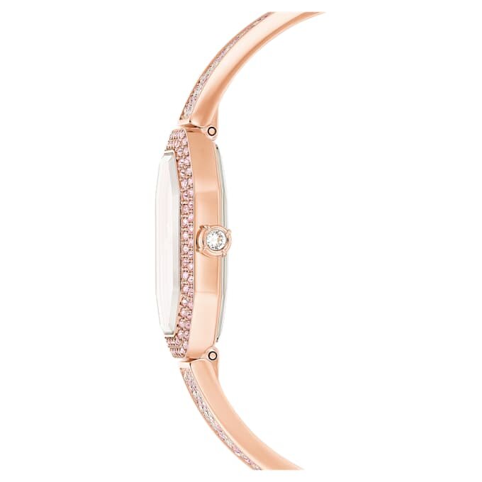 Dextera Bangle Watch Swiss Made, Metal Bracelet, Pink, Rose Gold-Tone Plated Dextera Bangle Watch Swiss Made, Metal Bracelet, Pink, Rose Gold-Tone Plated