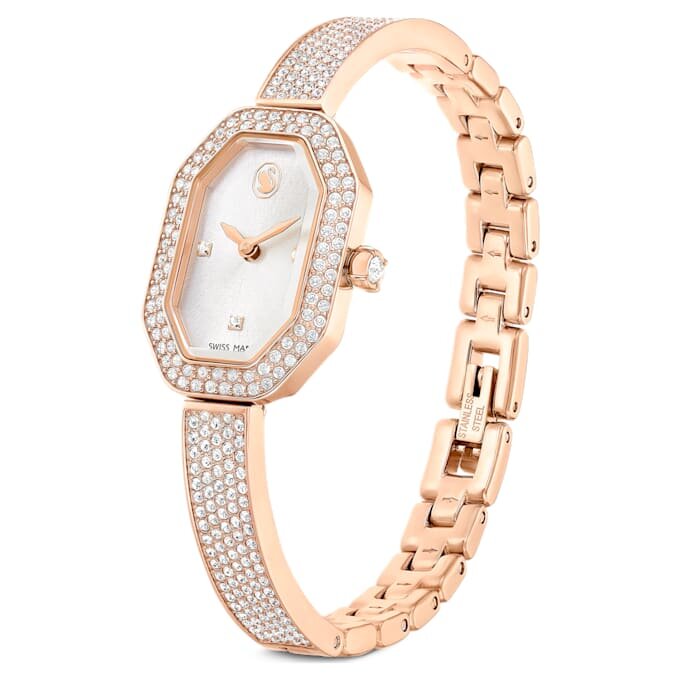 Dextera Bangle Watch Swiss Made, Metal Bracelet, Rose Gold Tone, Rose Gold-Tone Finish Dextera Bangle Watch Swiss Made, Metal Bracelet, Rose Gold Tone, Rose Gold-Tone Finish