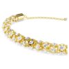 Dextera Bracelet Round Cut, White, Gold-Tone Finish Dextera Bracelet Round Cut, White, Gold-Tone Finish