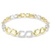 Dextera Bracelet Round Cut, White, Mixed Metal Finish Dextera Bracelet Round Cut, White, Mixed Metal Finish