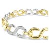 Dextera Bracelet Round Cut, White, Mixed Metal Finish Dextera Bracelet Round Cut, White, Mixed Metal Finish
