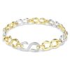 Dextera Bracelet Round Cut, White, Mixed Metal Finish Dextera Bracelet Round Cut, White, Mixed Metal Finish