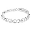 Dextera Bracelet Round Cut, White, Rhodium Plated