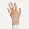Dextera Bracelet Round Cut, White, Stainless Steel Dextera Bracelet Round Cut, White, Stainless Steel
