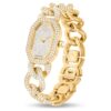 Dextera Chain Watch Swiss Made, Crystal Bracelet, Gold Tone, Gold-Tone Finish Dextera Chain Watch Swiss Made, Crystal Bracelet, Gold Tone, Gold-Tone Finish