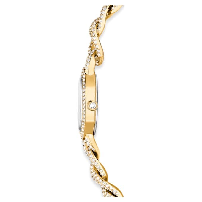 Dextera Chain Watch Swiss Made, Crystal Bracelet, Gold Tone, Gold-Tone Finish Dextera Chain Watch Swiss Made, Crystal Bracelet, Gold Tone, Gold-Tone Finish