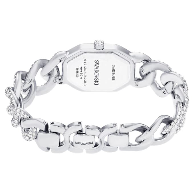 Dextera Chain Watch Swiss Made, Crystal Bracelet, Silver Tone, Stainless Steel Dextera Chain Watch Swiss Made, Crystal Bracelet, Silver Tone, Stainless Steel