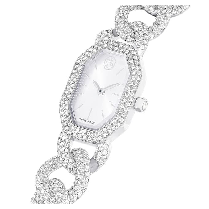 Dextera Chain Watch Swiss Made, Crystal Bracelet, Silver Tone, Stainless Steel Dextera Chain Watch Swiss Made, Crystal Bracelet, Silver Tone, Stainless Steel