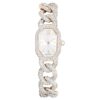 Dextera Chain Watch Swiss Made, Crystal Bracelet, White, Champagne Gold-Tone Finish Dextera Chain Watch Swiss Made, Crystal Bracelet, White, Champagne Gold-Tone Finish