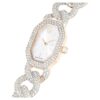 Dextera Chain Watch Swiss Made, Crystal Bracelet, White, Champagne Gold-Tone Finish Dextera Chain Watch Swiss Made, Crystal Bracelet, White, Champagne Gold-Tone Finish