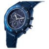 Dextera Chrono Watch 39Mm, Swiss Made, Metal Bracelet, Blue, Blue Finish