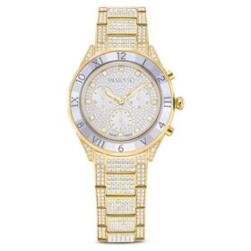 Dextera Lux Watch Swiss Made, Metal Bracelet, Gold Tone, Gold-Tone Finish