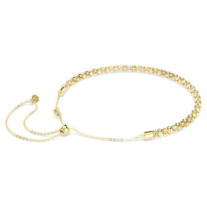 Dextera Necklace Round Cut, White, Gold-Tone Finish Dextera Necklace Round Cut, White, Gold-Tone Finish