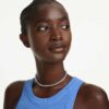 Dextera Necklace Round Cut, White, Stainless Steel Dextera Necklace Round Cut, White, Stainless Steel