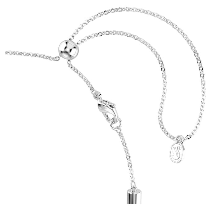 Dextera Necklace Round Cut, White, Stainless Steel Dextera Necklace Round Cut, White, Stainless Steel
