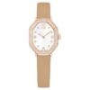 Dextera Octagon Watch Swiss Made, Leather Strap, Brown, Rose Gold-Tone Finish Dextera Octagon Watch Swiss Made, Leather Strap, Brown, Rose Gold-Tone Finish