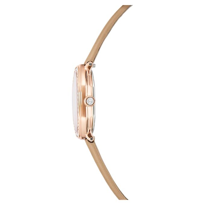 Dextera Octagon Watch Swiss Made, Leather Strap, Brown, Rose Gold-Tone Finish Dextera Octagon Watch Swiss Made, Leather Strap, Brown, Rose Gold-Tone Finish