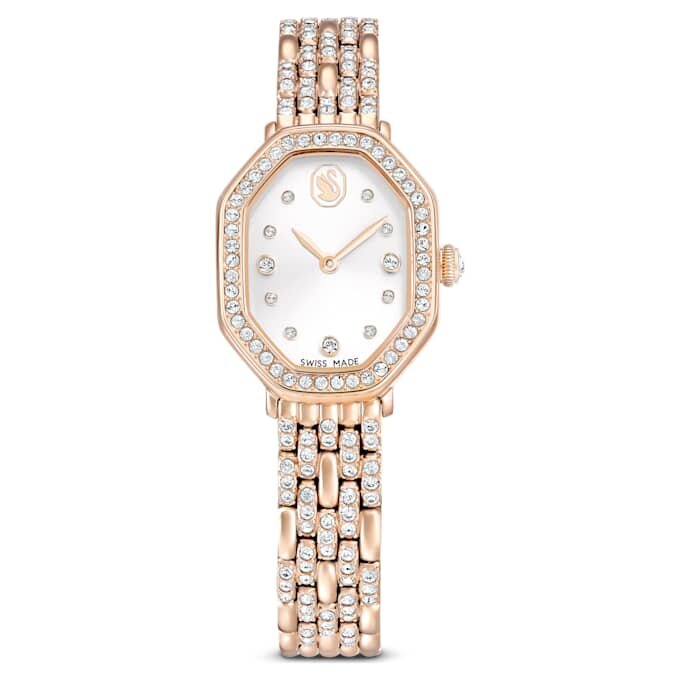 Dextera Octagon Watch Swiss Made, Metal Bracelet, Gold Tone, Rose Gold-Tone Finish Dextera Octagon Watch Swiss Made, Metal Bracelet, Gold Tone, Rose Gold-Tone Finish