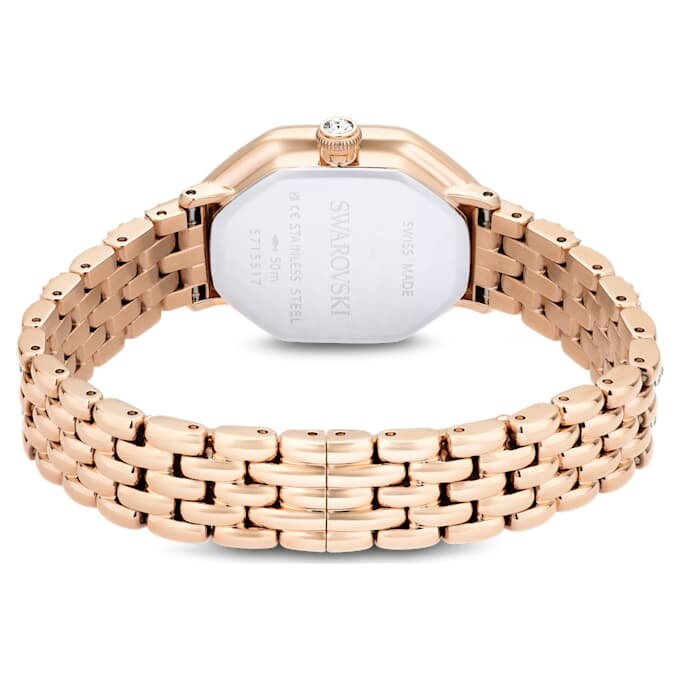 Dextera Octagon Watch Swiss Made, Metal Bracelet, Gold Tone, Rose Gold-Tone Finish Dextera Octagon Watch Swiss Made, Metal Bracelet, Gold Tone, Rose Gold-Tone Finish