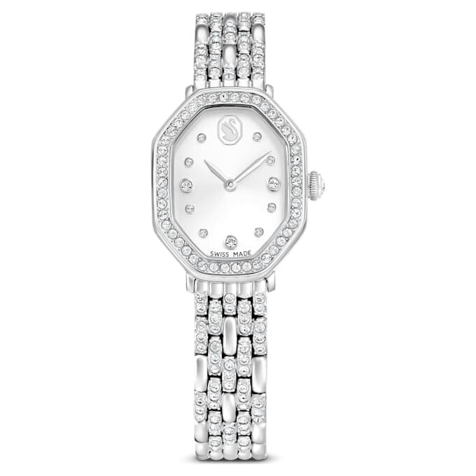 Dextera Octagon Watch Swiss Made, Metal Bracelet, Silver Tone, Stainless Steel Dextera Octagon Watch Swiss Made, Metal Bracelet, Silver Tone, Stainless Steel