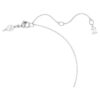 Dextera Pendant Interlocking Loop, White, Rhodium Plated