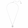 Dextera Pendant Round Cut, White, Rhodium Plated Dextera Pendant Round Cut, White, Rhodium Plated