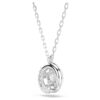 Dextera Pendant Round Cut, White, Rhodium Plated Dextera Pendant Round Cut, White, Rhodium Plated