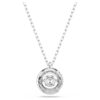 Dextera Pendant Round Cut, White, Rhodium Plated Dextera Pendant Round Cut, White, Rhodium Plated