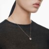 Dextera Pendant Round Cut, White, Rose Gold-Tone Plated Dextera Pendant Round Cut, White, Rose Gold-Tone Plated