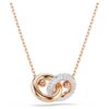 Dextera Pendant Round Cut, White, Rose Gold-Tone Plated Dextera Pendant Round Cut, White, Rose Gold-Tone Plated
