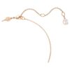 Dextera Pendant Round Cut, White, Rose Gold-Tone Plated Dextera Pendant Round Cut, White, Rose Gold-Tone Plated