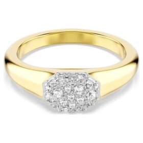 Dextera Ring Mixed Cuts, White, Gold-Tone Plated