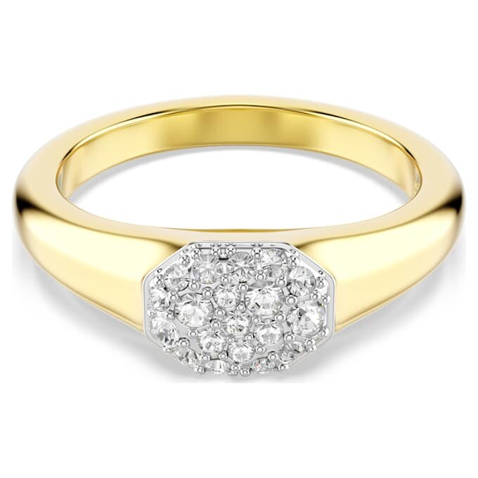 Dextera Ring Mixed Cuts, White, Gold-Tone Plated Dextera Ring Mixed Cuts, White, Gold-Tone Plated