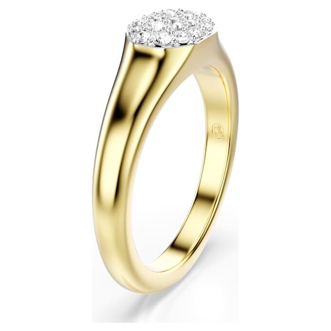 Dextera Ring Mixed Cuts, White, Gold-Tone Plated Dextera Ring Mixed Cuts, White, Gold-Tone Plated