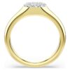 Dextera Ring Mixed Cuts, White, Gold-Tone Plated Dextera Ring Mixed Cuts, White, Gold-Tone Plated