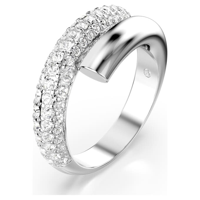 Dextera Ring White, Rhodium Plated Dextera Ring White, Rhodium Plated