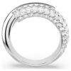 Dextera Ring White, Rhodium Plated Dextera Ring White, Rhodium Plated