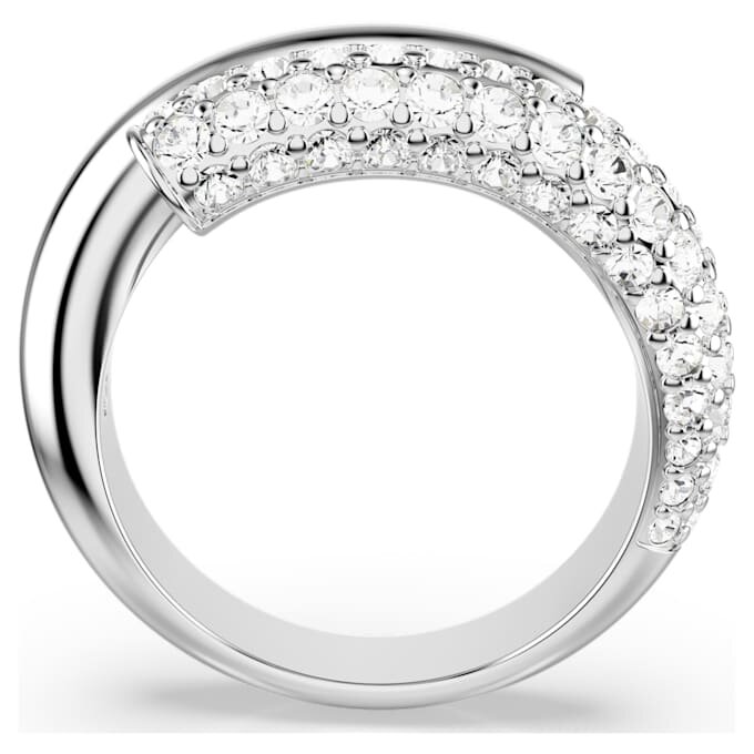 Dextera Ring White, Rhodium Plated Dextera Ring White, Rhodium Plated