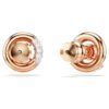 Dextera Stud Earrings Round Cut, White, Rose Gold-Tone Plated Dextera Stud Earrings Round Cut, White, Rose Gold-Tone Plated