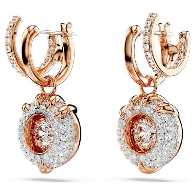 Dragon & Phoenix Drop Earrings Dragon’s Claw, White, Rose Gold-Tone Plated Dragon & Phoenix Drop Earrings Dragon’s Claw, White, Rose Gold-Tone Plated