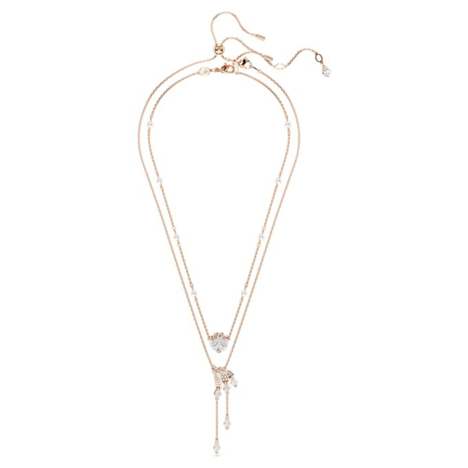 Dragon & Phoenix Necklace Set (2), Crystal Pearl, Dragon’s Claw, White, Rose Gold-Tone Plated Dragon & Phoenix Necklace Set (2), Crystal Pearl, Dragon’s Claw, White, Rose Gold-Tone Plated