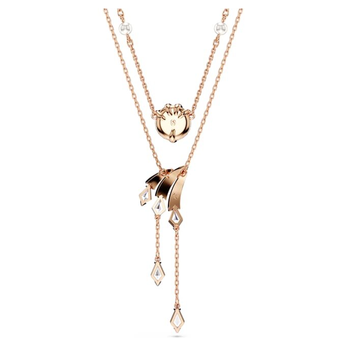 Dragon & Phoenix Necklace Set (2), Crystal Pearl, Dragon’s Claw, White, Rose Gold-Tone Plated Dragon & Phoenix Necklace Set (2), Crystal Pearl, Dragon’s Claw, White, Rose Gold-Tone Plated