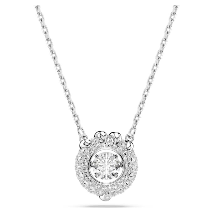 Dragon & Phoenix Pendant Dragon’s Claw, White, Rhodium Plated Dragon & Phoenix Pendant Dragon’s Claw, White, Rhodium Plated